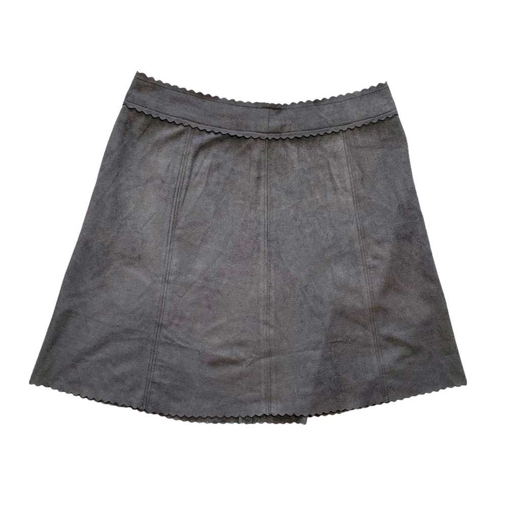 Altar’d State Faux Suede Scallop Mini Skirt Size Medium - Picture 15 of 16